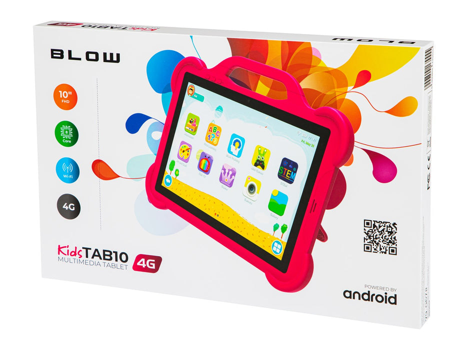 Таблет KidsTAB10 4G BLOW 4/64GB розов + калъф