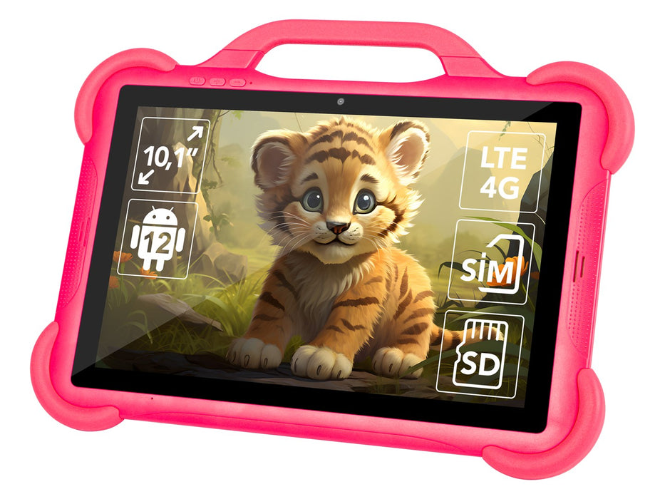 Таблет KidsTAB10 4G BLOW 4/64GB розов + калъф