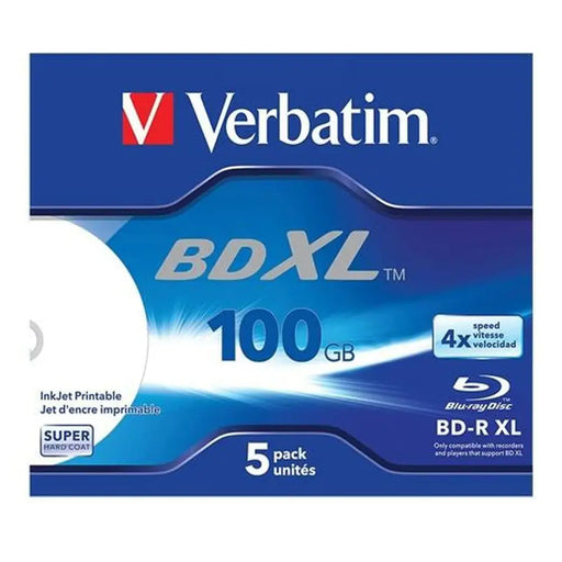 Blu-Ray BD-R Verbatim 5 броя 4x