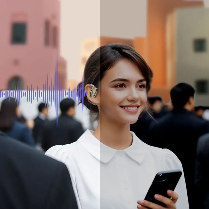 Bluetooth слушалка Dudao U17Max OWS - бяла