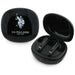 Bluetooth слушалки с лого TWS Polo DH - черни