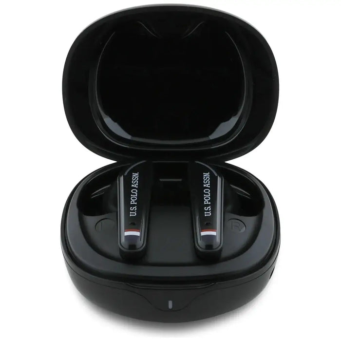Bluetooth слушалки с лого TWS Polo DH - черни