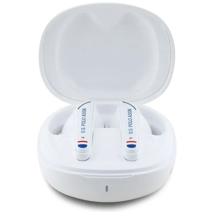 Bluetooth слушалки с лого TWS Polo DH - бели