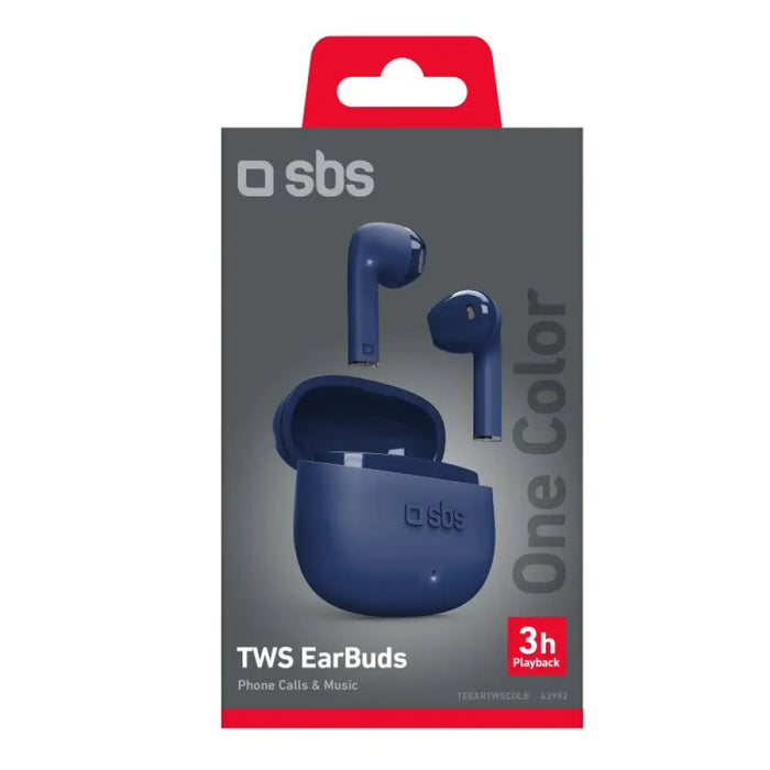 BLUETOOTH TWS СЛУШАЛКИ ONE COLOR SBS - СИН