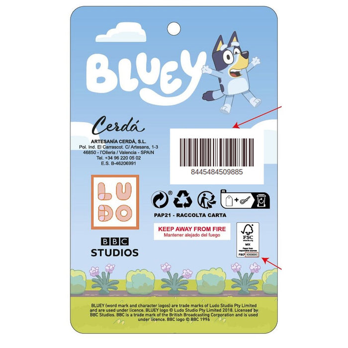 3D училищна чанта Bluey Розов 25,0 x 31,0 x 10,0 cm