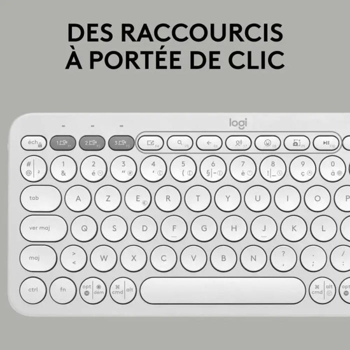 Блуту Клавиатура с Поставка за Таблет Logitech K380 френски