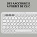 Блуту Клавиатура с Поставка за Таблет Logitech K380 френски