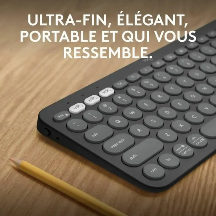 Блуту Клавиатура с Поставка за Таблет Logitech K380 френски