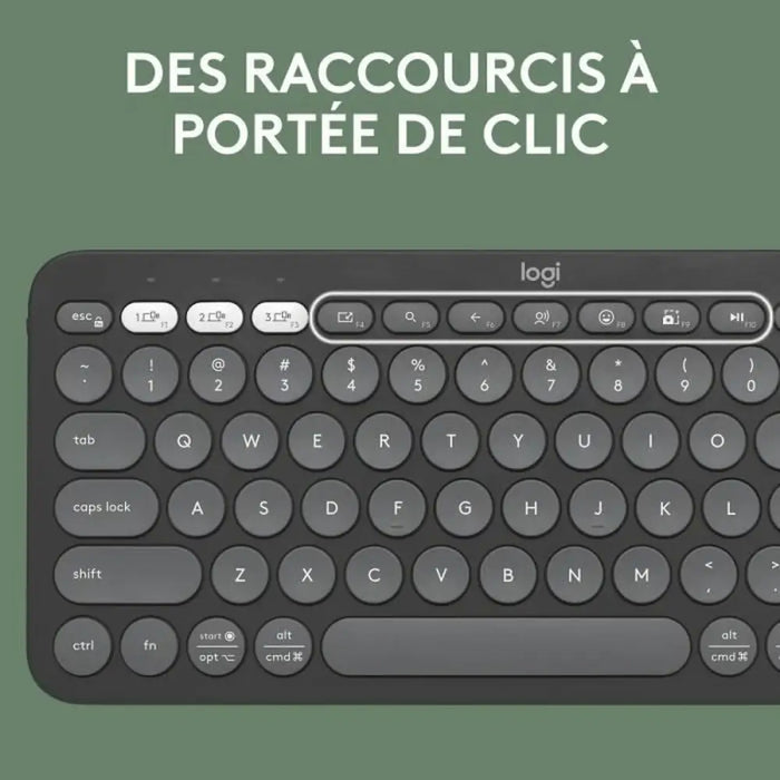 Блуту Клавиатура с Поставка за Таблет Logitech K380 френски