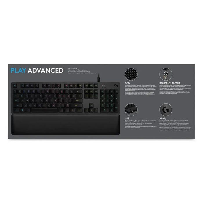 Блуту Клавиатура с Поставка за Таблет Logitech G513 CARBON
