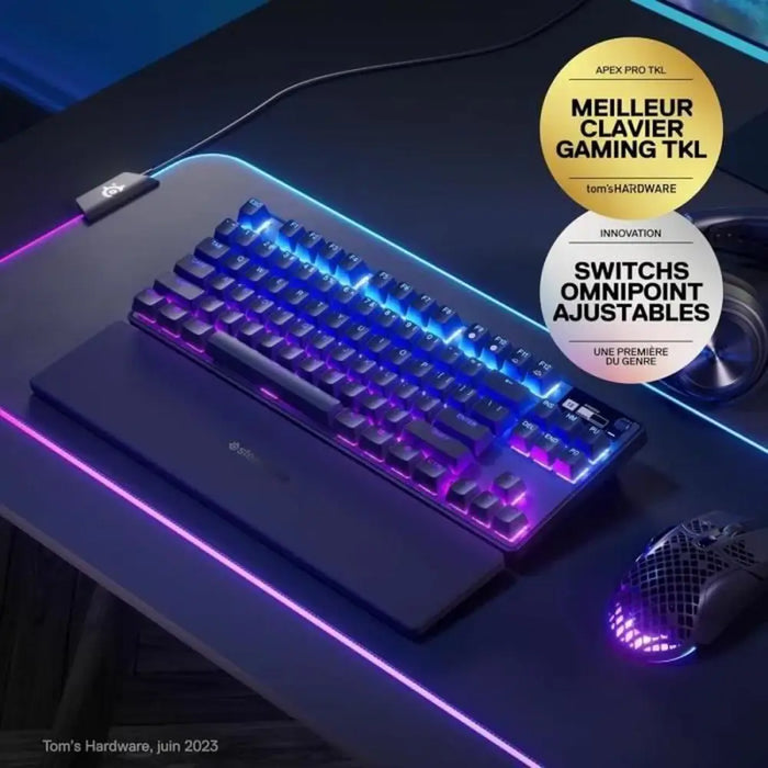 Блутут клавиатура SteelSeries 64869 Черен френски AZERTY