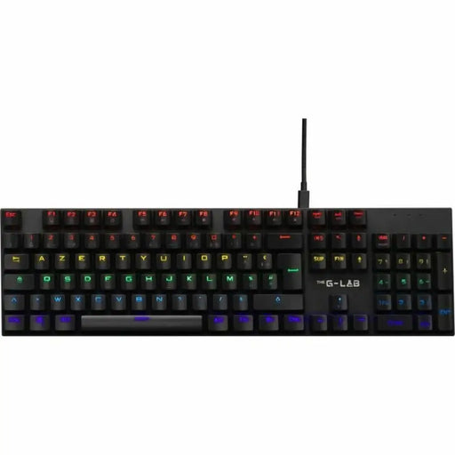Блутут клавиатура The G-Lab AZERTY Черен френски
