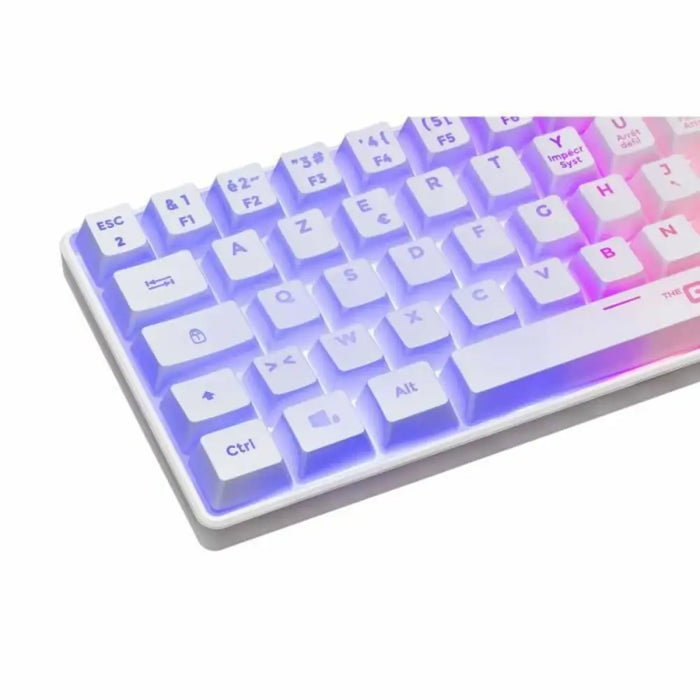 Блутут клавиатура The G-Lab Azerty френски Бял
