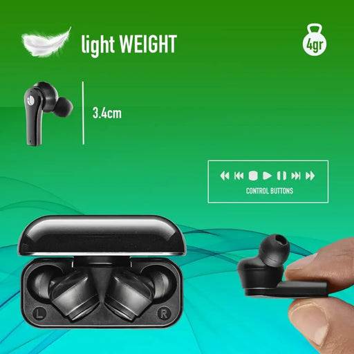 Блутут слушалки NGS ARTICABLOOMBLACK Черен