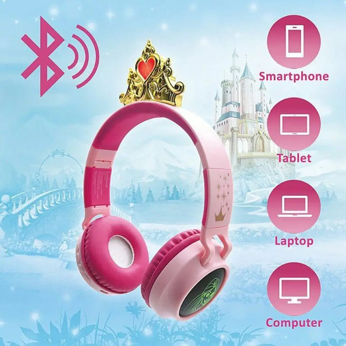 Блутут слушалки Lexibook HPBT015DP Disney Princess Розов