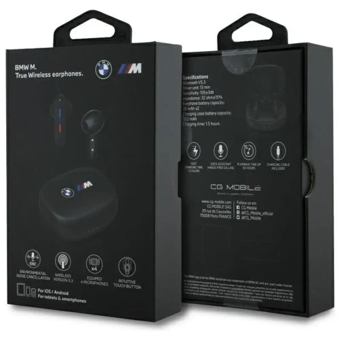 BMW Bluetooth слушалки BMBEMIATP20LOK TWS + докинг станция