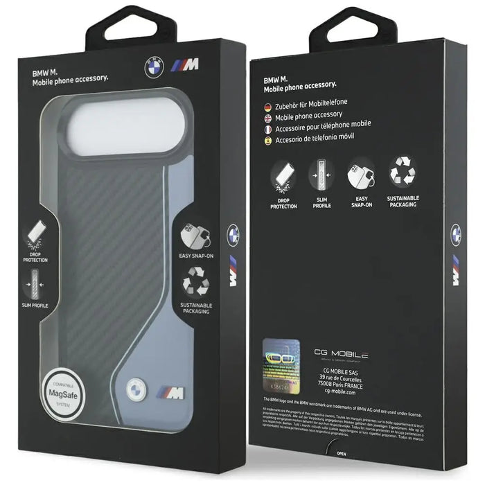 BMW M Carbon Logo MagSafe iPhone Air Case - син