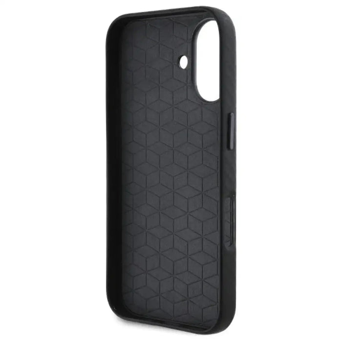 BMW Carbon Wrapped Metal iPhone 16 Case - черен