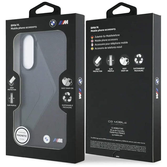 BMW Leather Oversized Stripes MagSafe калъф за Samsung