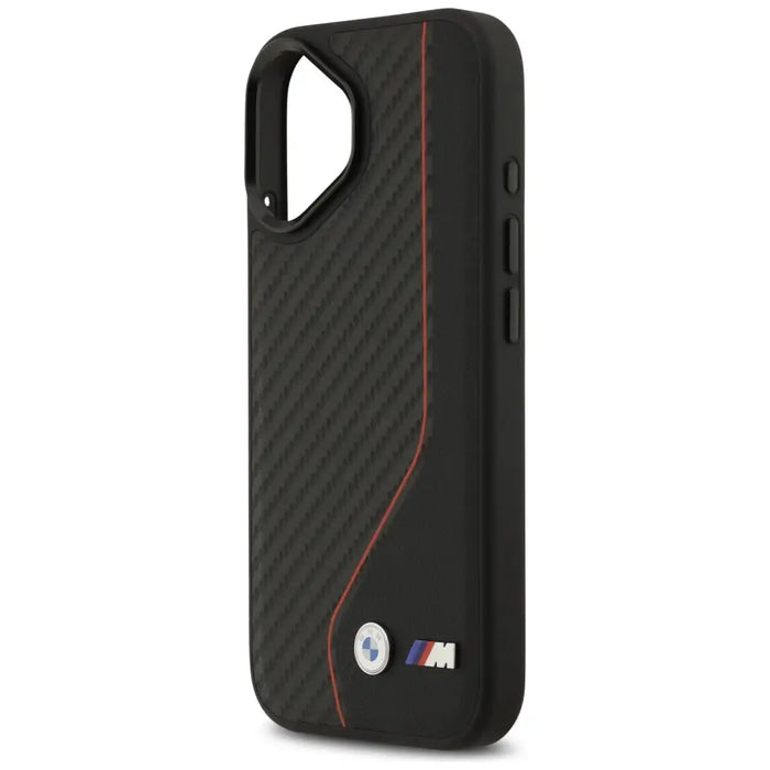 BMW M Carbon Line & Logo MagSafe Case за iPhone 17 - червен