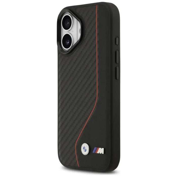 BMW M Carbon Line & Logo MagSafe Case за iPhone 17 - червен