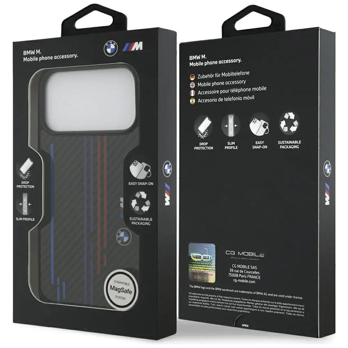BMW M Kevlar Lines & Logo MagSafe Case за iPhone 17 Pro Max