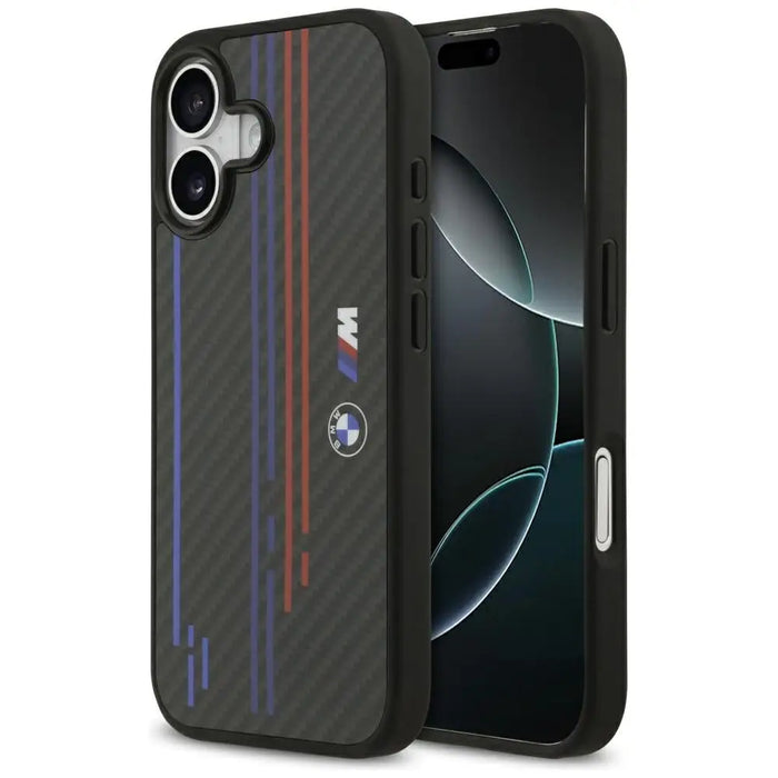 BMW M Kevlar Lines & Logo MagSafe Case за iPhone 17 - черен