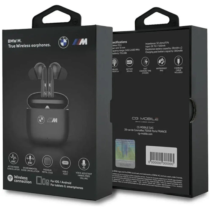 BMW M Metal M Logo Print ANC-ENC TWS Bluetooth слушалки