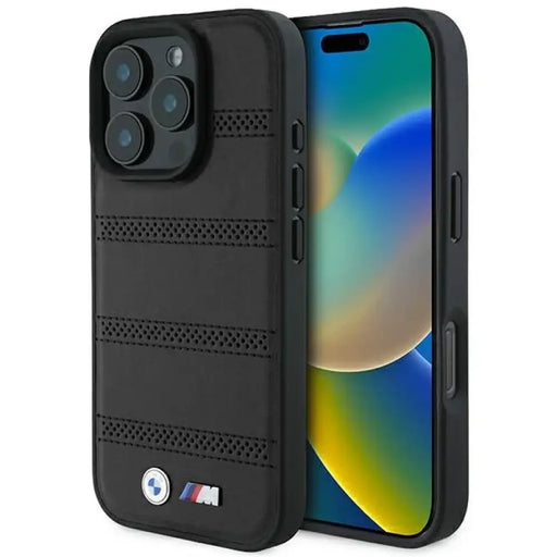 BMW M Perforated And Stitched Line MagSafe калъф за iPhone