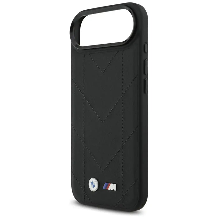 BMW M Quilted Logo MagSafe Case за iPhone 17 Air - черен