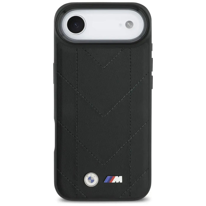 BMW M Quilted Logo MagSafe Case за iPhone 17 Air - черен