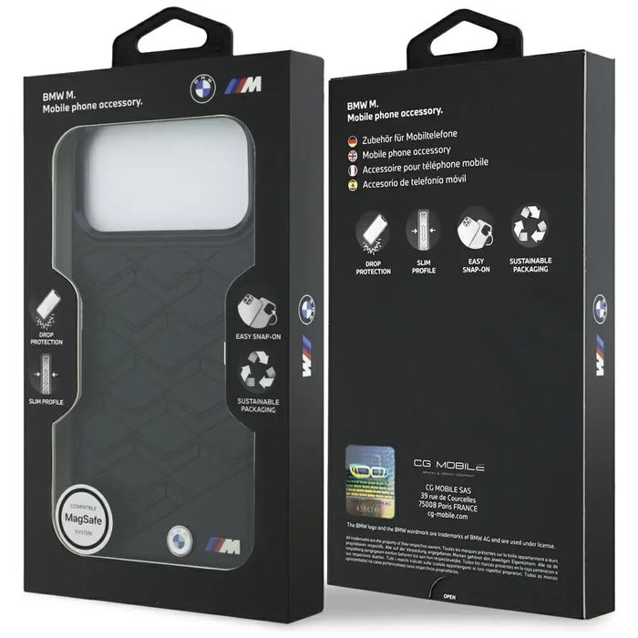 BMW M Shape Logo MagSafe Case за iPhone 17 Pro Max - черен