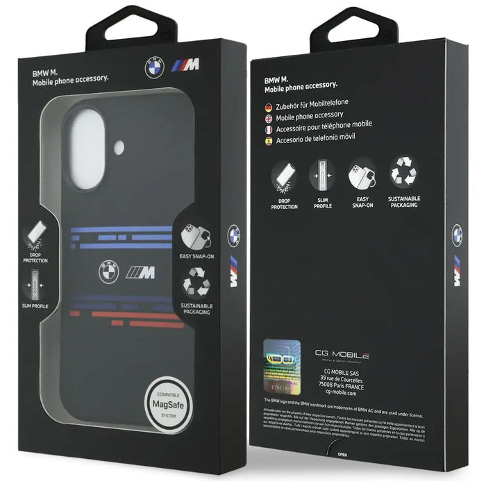 BMW M силиконов хоризонтален калъф MagSafe за iPhone 17