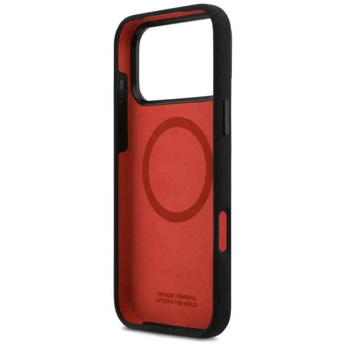 BMW M силиконов трицветен калъф MagSafe за iPhone 17 Pro