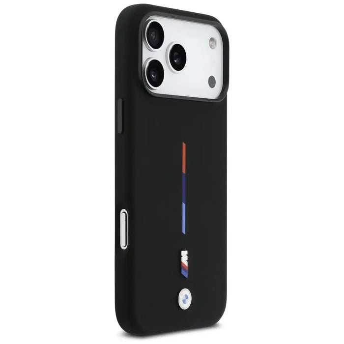BMW M силиконов трицветен калъф MagSafe за iPhone 17 Pro