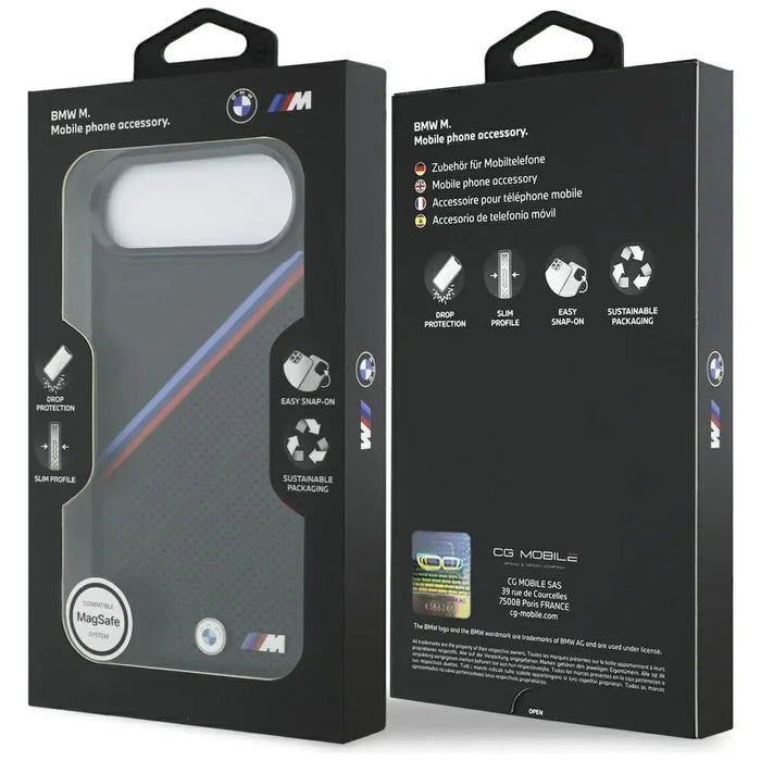BMW M Tricolor Metal Logo MagSafe Case за iPhone 17 Air
