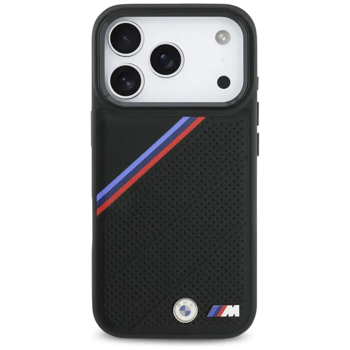 BMW M Tricolor Metal Logo MagSafe Case за iPhone 17 Pro