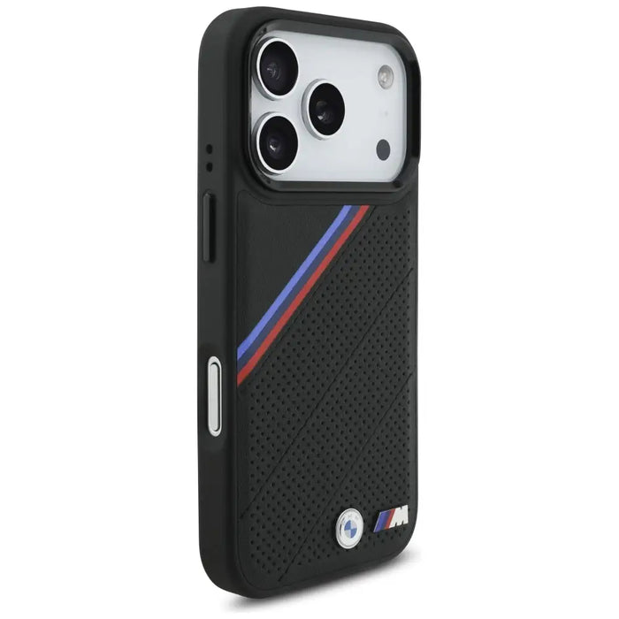 BMW M Tricolor Metal Logo MagSafe Case за iPhone 17 Pro