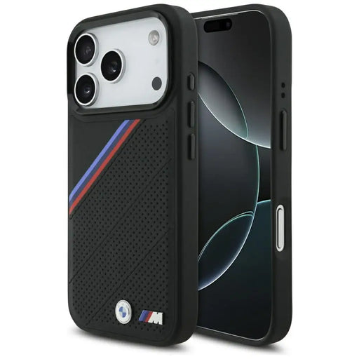 BMW M Tricolor Metal Logo MagSafe Case за iPhone 17 Pro