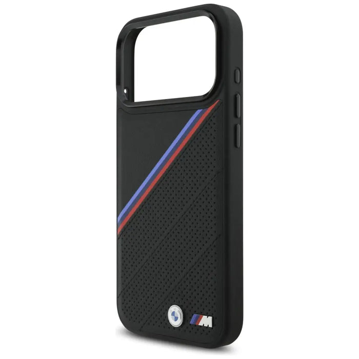 BMW M Tricolor Metal Logo MagSafe Case за iPhone 17 Pro Max
