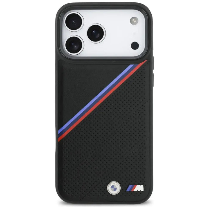 BMW M Tricolor Metal Logo MagSafe Case за iPhone 17 Pro Max