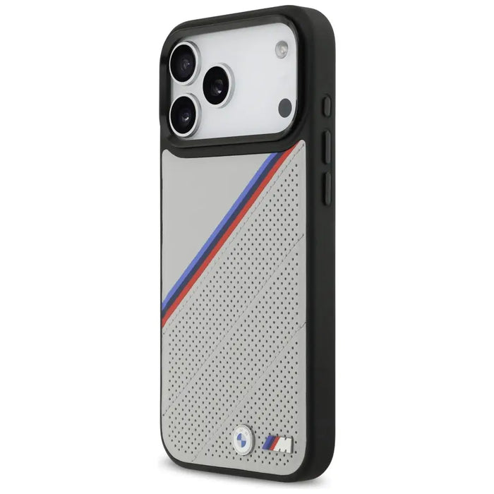 BMW M Tricolor Metal Logo MagSafe Case за iPhone 17 Pro Max