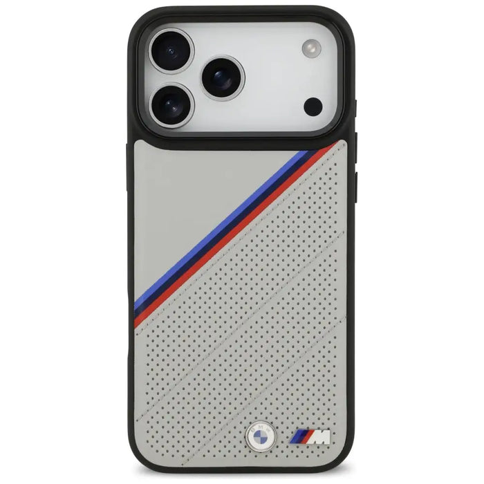 BMW M Tricolor Metal Logo MagSafe Case за iPhone 17 Pro Max