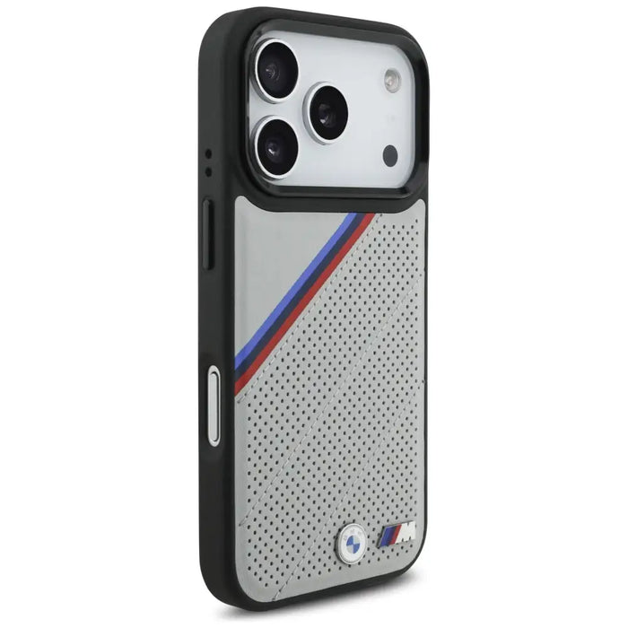 BMW M Tricolor Metal Logo MagSafe Case за iPhone 17 Pro