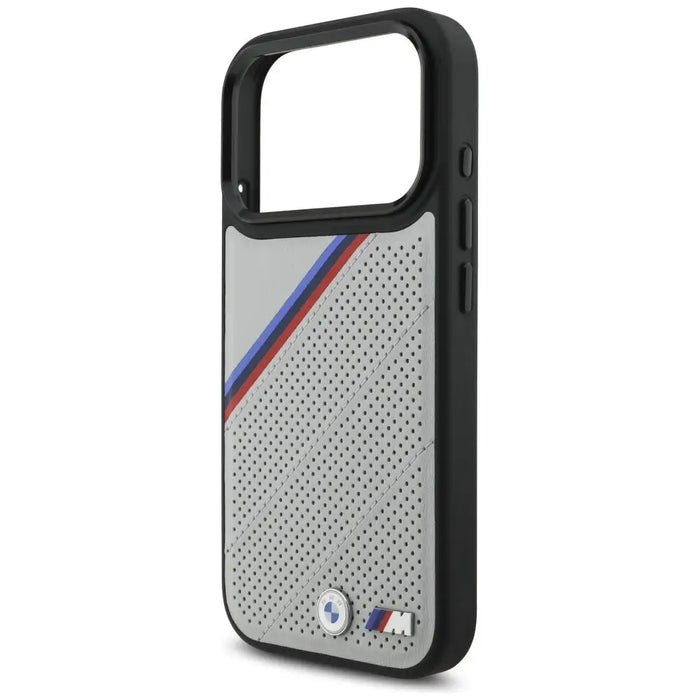 BMW M Tricolor Metal Logo MagSafe Case за iPhone 17 Pro