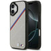 BMW M Tricolor Metal Logo MagSafe Case за iPhone 17 - сив