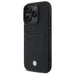 BMW Sign Leather Cardslot Case за iPhone 16 Pro Max - черен