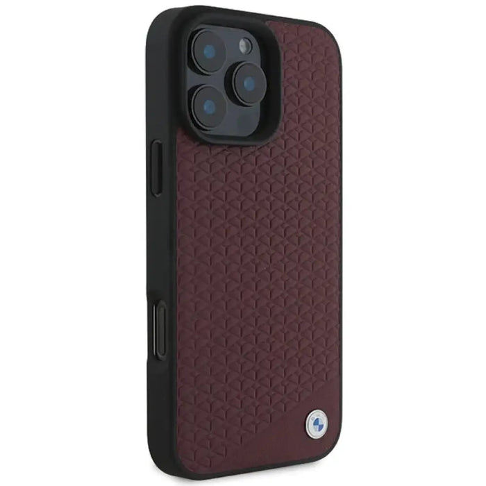BMW Sign Leather Diamond Metal Logo MagSafe Case за iPhone