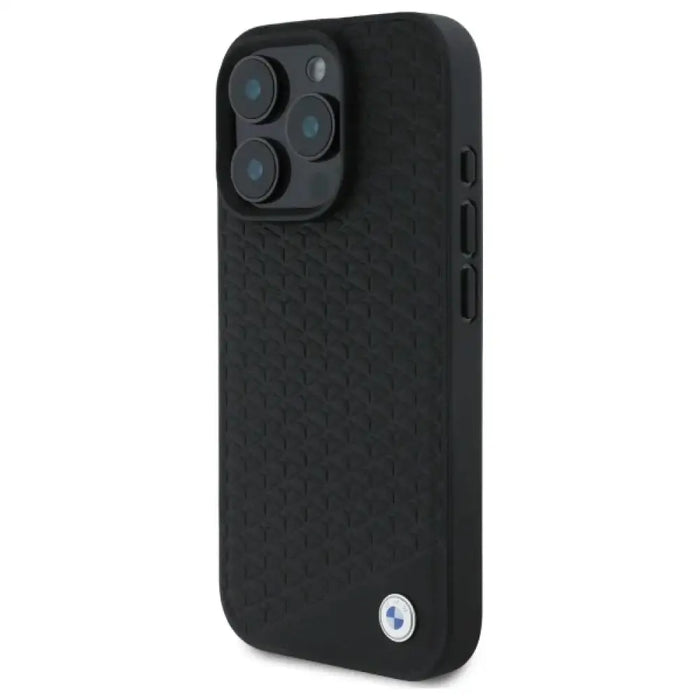BMW Sign Leather Diamond Metal Logo MagSafe iPhone 16 Pro