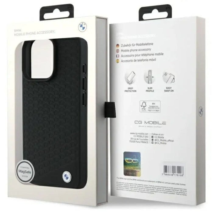 BMW Sign Leather Diamond Metal Logo MagSafe iPhone 16 Pro
